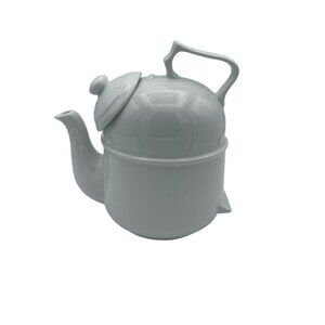 Castle Cairo Tilting Teapot White Porcelain  7 inches